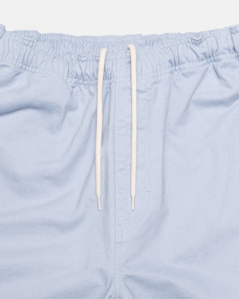 Stussy Brushed Beach Pant Men Pants Blue | KJA-2627