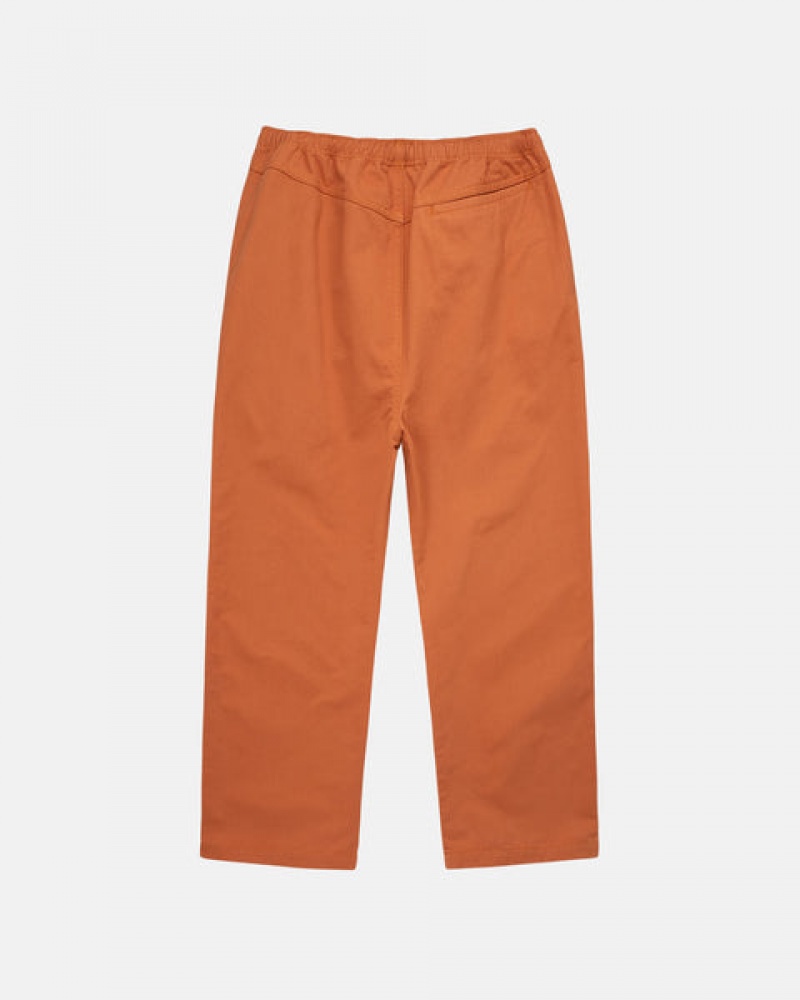 Stussy Brushed Beach Pant Men Pants Brown | VIF-4925