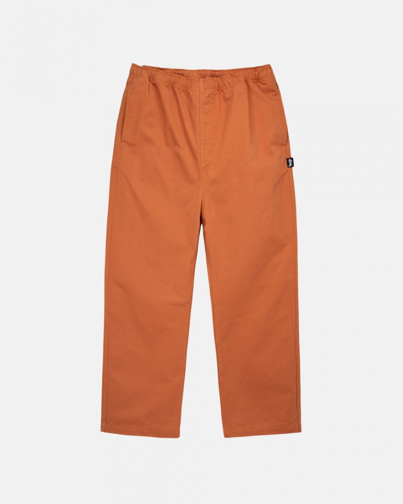 Stussy Brushed Beach Pant Men Pants Brown | VIF-4925