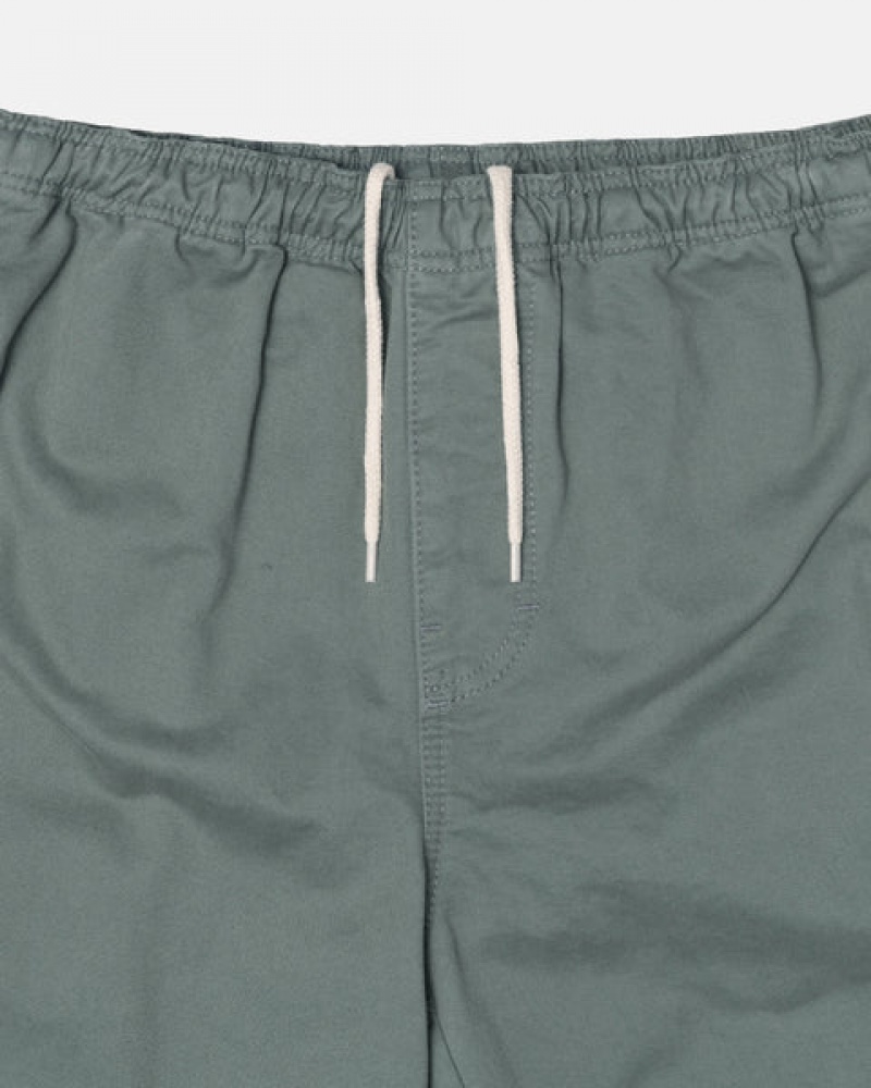 Stussy Brushed Beach Pant Men Pants Green | KXV-9702