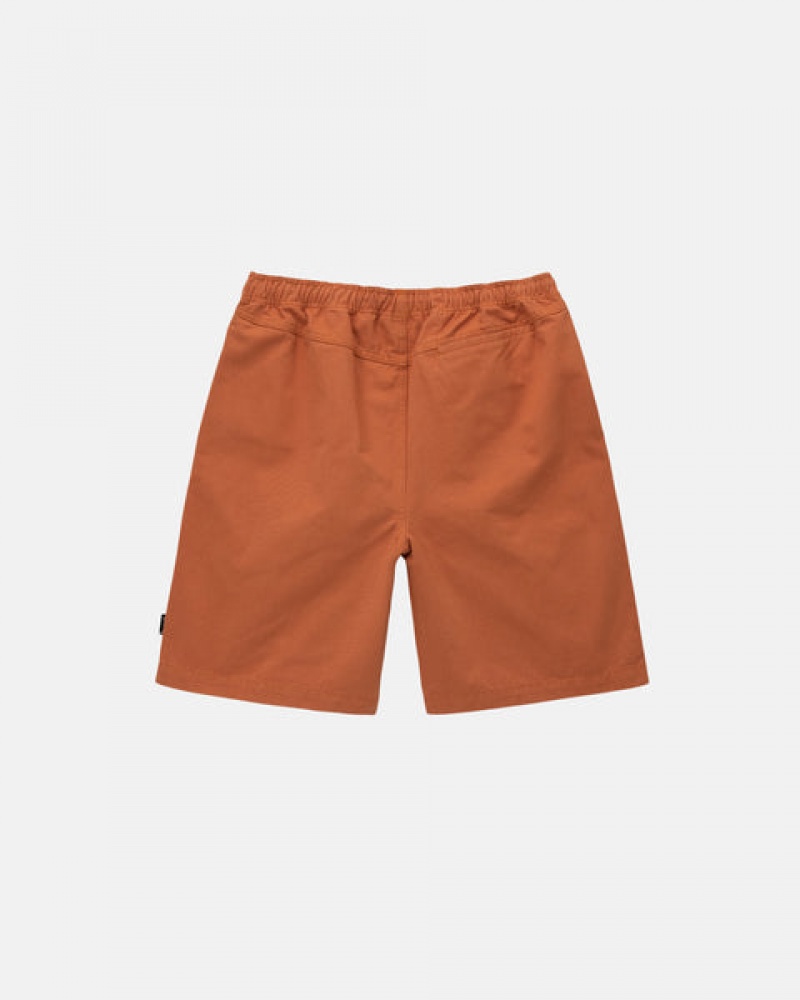 Stussy Brushed Beach Short Women Shorts Brown | ICS-6535