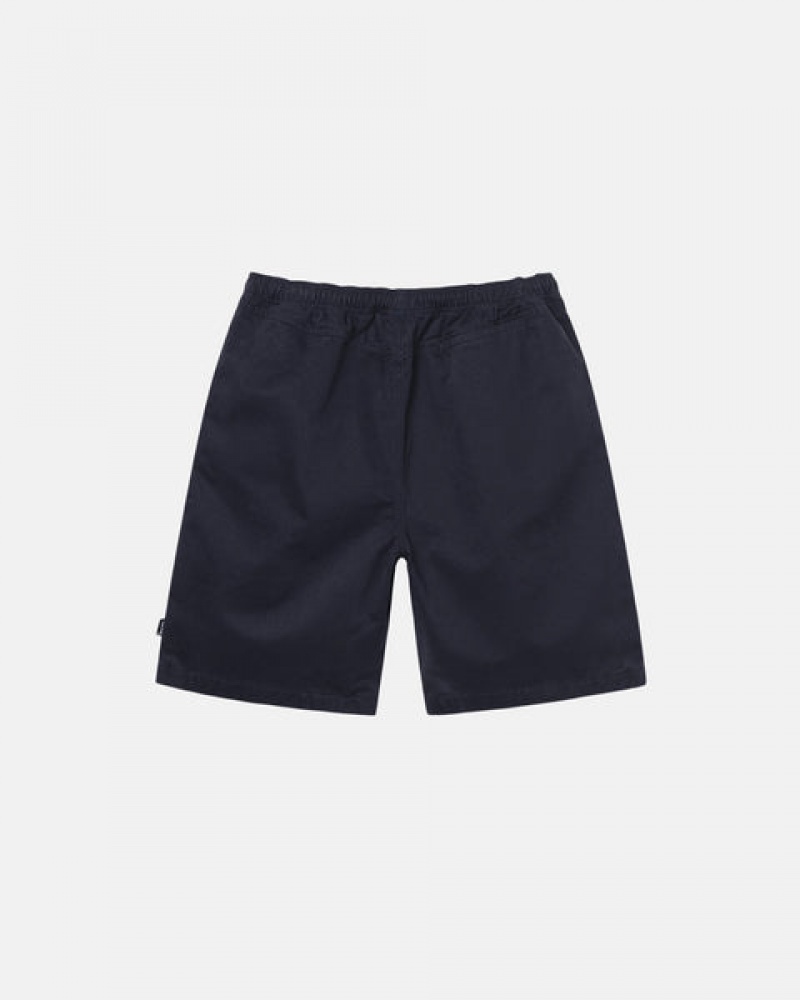 Stussy Brushed Beach Short Women Shorts Navy | HUD-5203