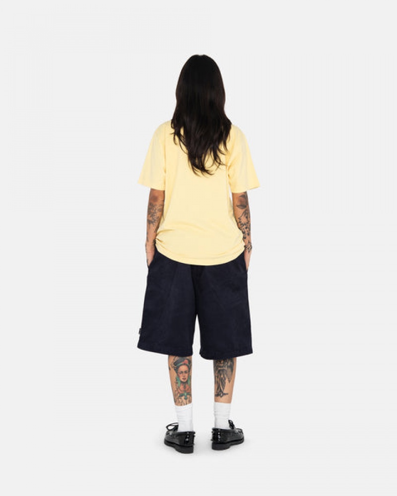 Stussy Brushed Beach Short Women Shorts Navy | HUD-5203