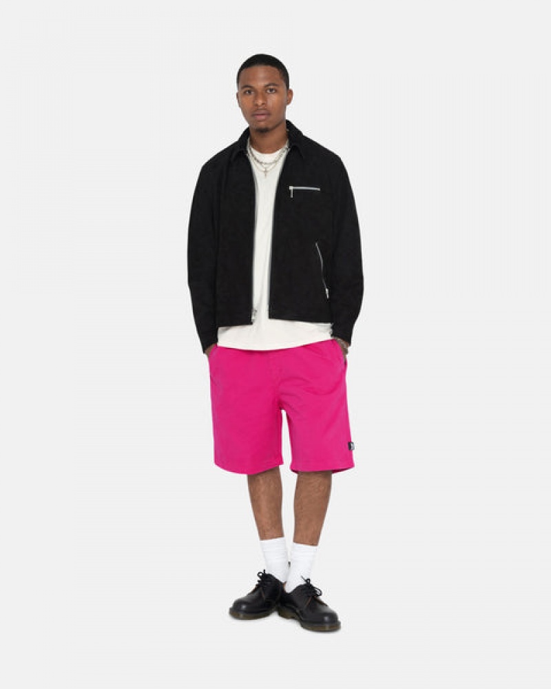 Stussy Brushed Beach Short Women Shorts Pink | EGD-5070