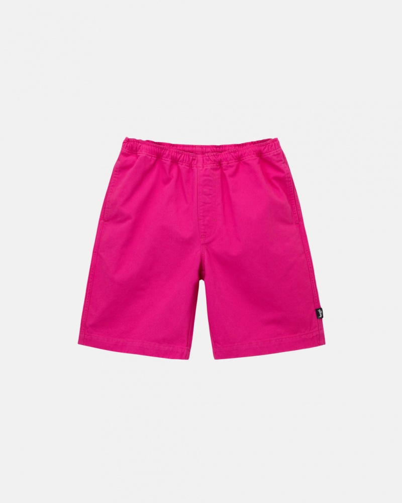 Stussy Brushed Beach Short Women Shorts Pink | EGD-5070