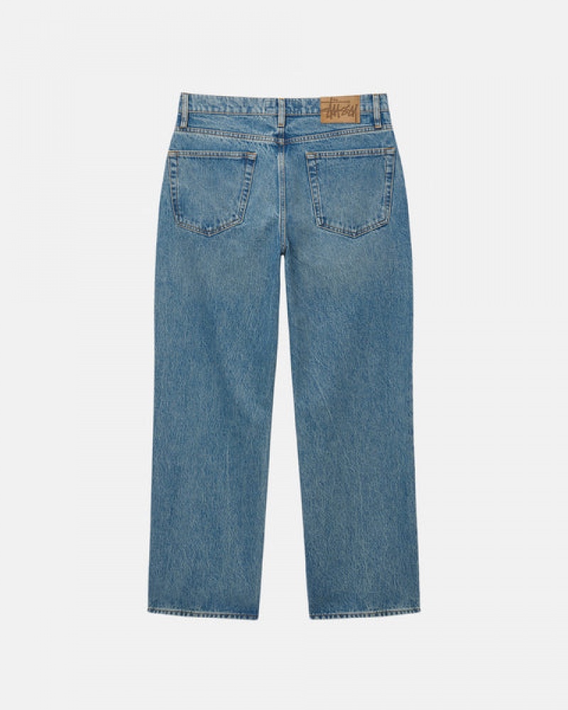 Stussy Classic Jean Denim Men Denim Blue | NUE-4396