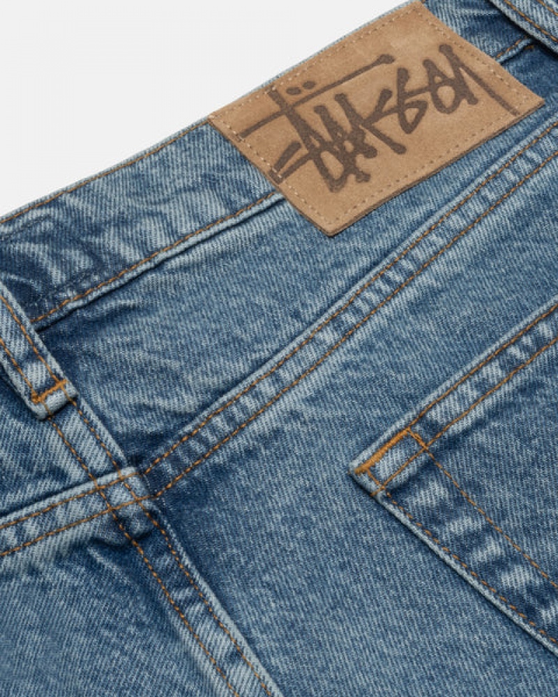 Stussy Classic Jean Denim Men Denim Blue | NUE-4396