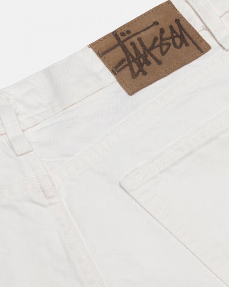 Stussy Classic Jean Overdyed Men Denim Beige | TNK-2153