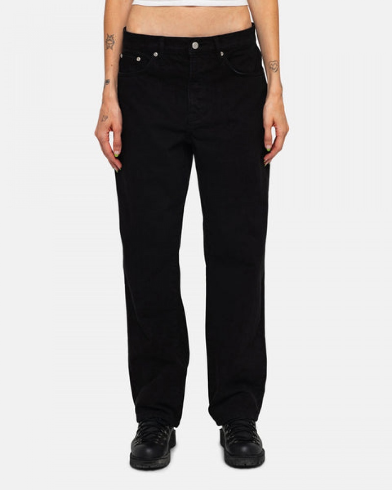 Stussy Classic Jean Overdyed Men Denim Black | STS-5615