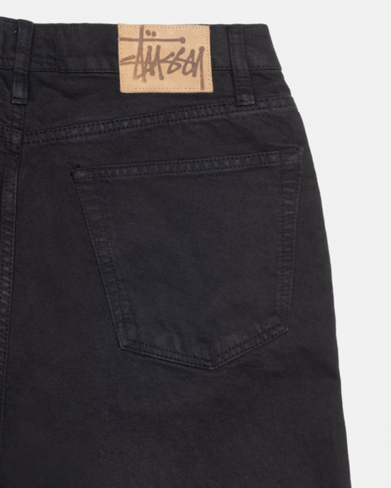 Stussy Classic Jean Overdyed Men Denim Black | STS-5615