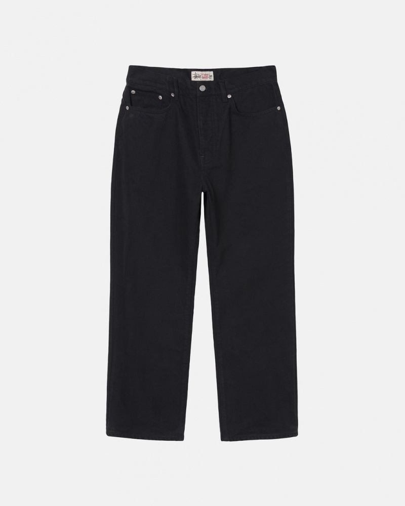 Stussy Classic Jean Overdyed Men Denim Black | STS-5615