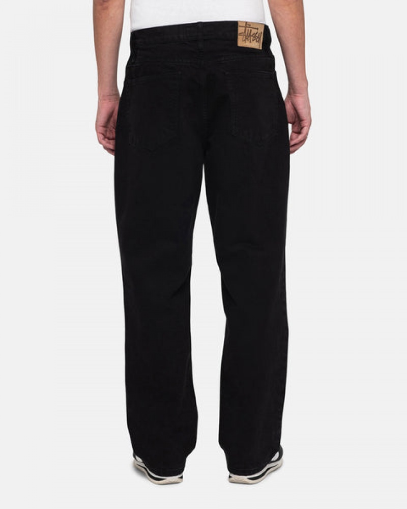 Stussy Classic Jean Overdyed Men Pants Black | MBR-4236