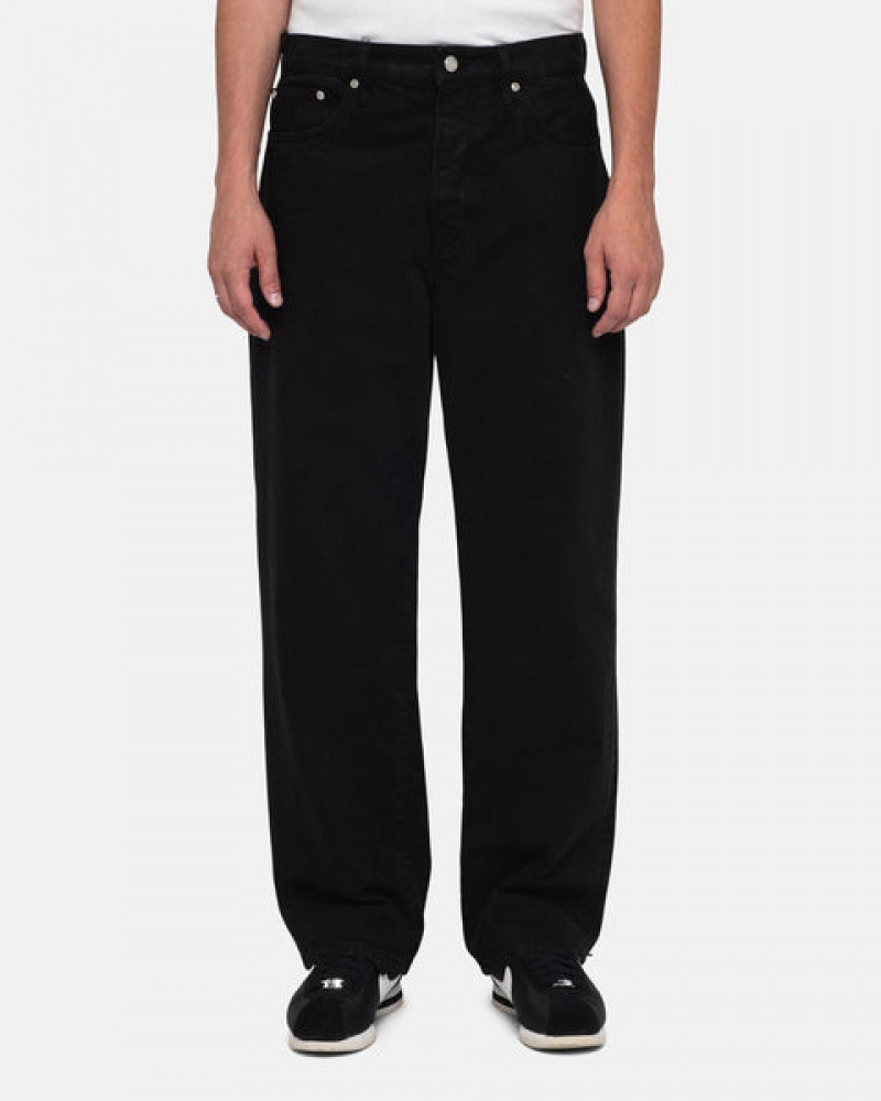 Stussy Classic Jean Overdyed Men Pants Black | MBR-4236