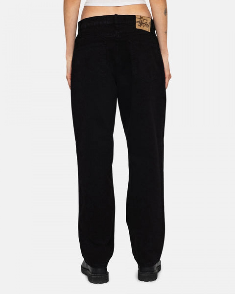 Stussy Classic Jean Overdyed Men Pants Black | MBR-4236