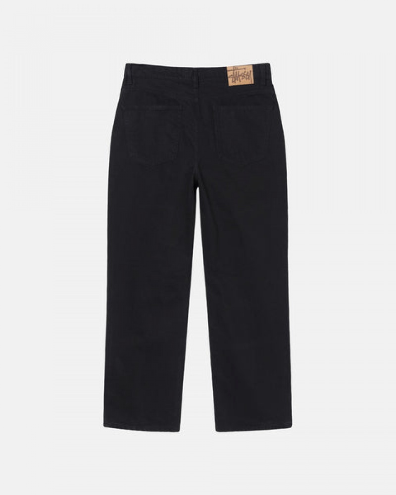 Stussy Classic Jean Overdyed Men Pants Black | MBR-4236