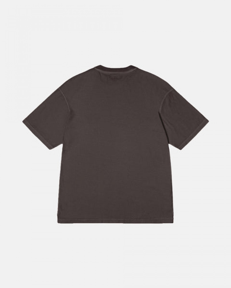 Stussy Lazy Tee Men Tops Black | WZG-7607