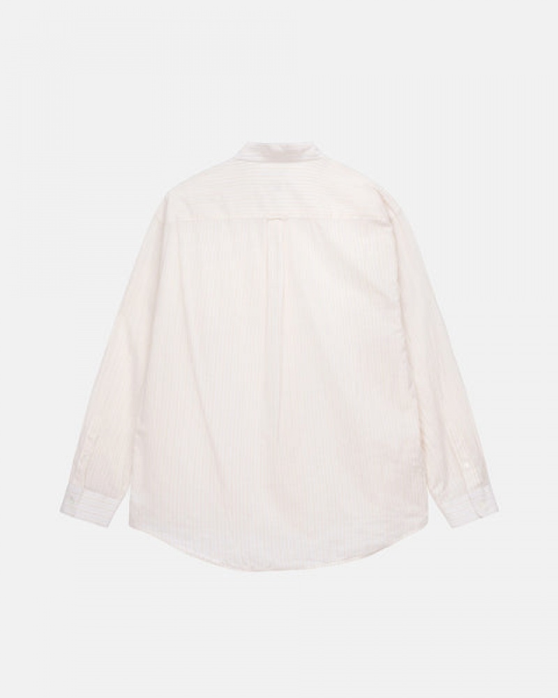 Stussy Light Weight Classic Shirt Men Shirts White | XUN-1523