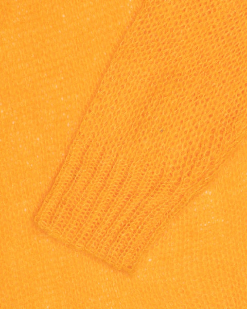 Stussy Loose Knit Sweater Men Sweaters Orange | PBY-3370