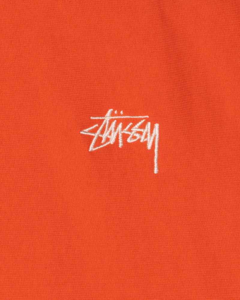 Stussy Overdyed Stock Logo Hoodie Men Hoodie Orange | IVJ-5938