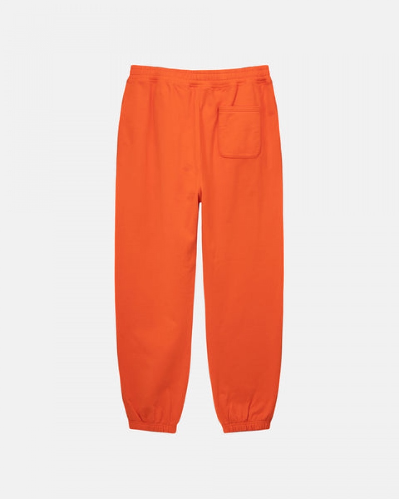 Stussy Overdyed Stock Logo Pant Men Sweatshirts Orange | WRE-5752