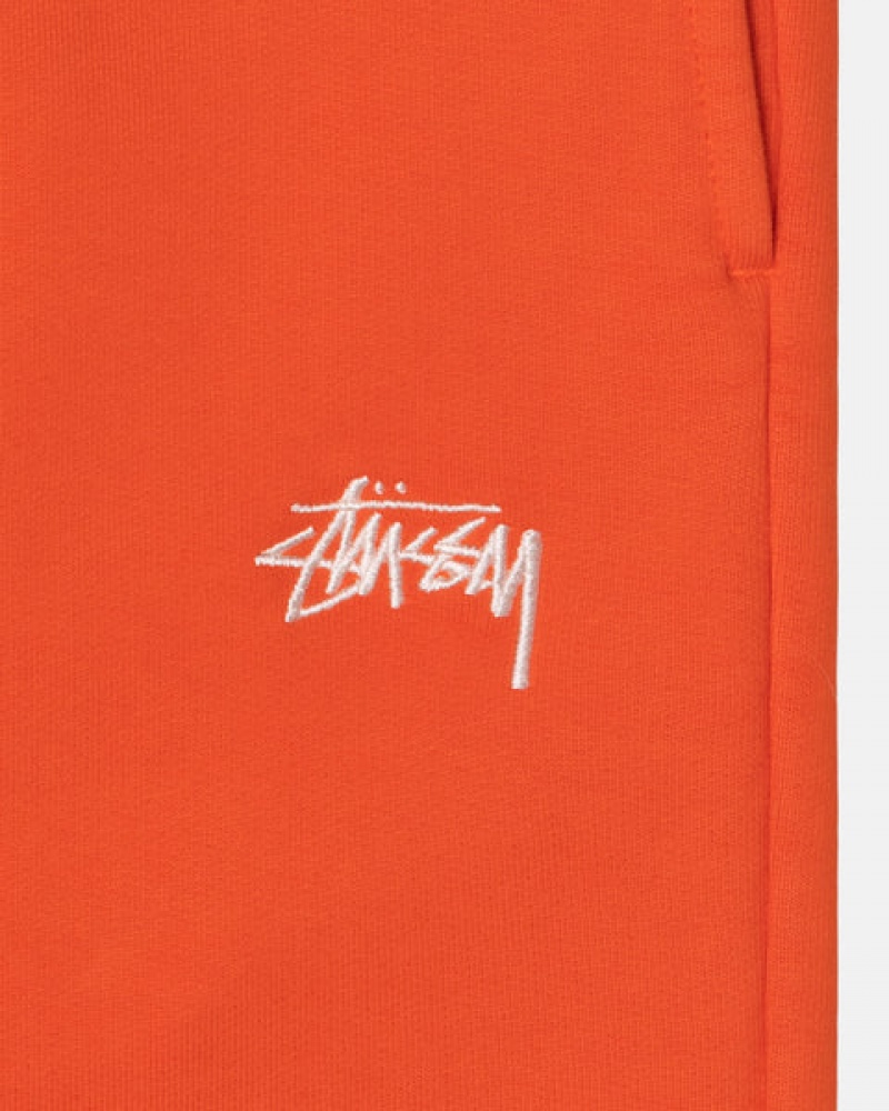 Stussy Overdyed Stock Logo Pant Men Sweatshirts Orange | WRE-5752