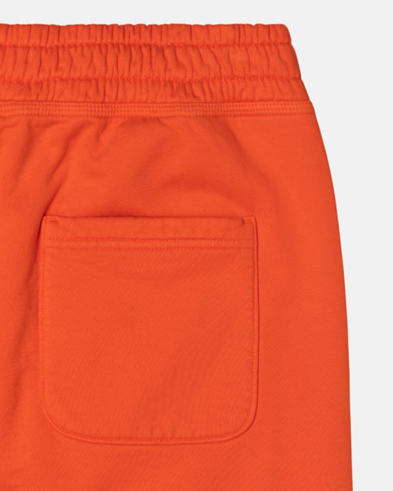 Stussy Overdyed Stock Logo Pant Men Sweatshirts Orange | WRE-5752