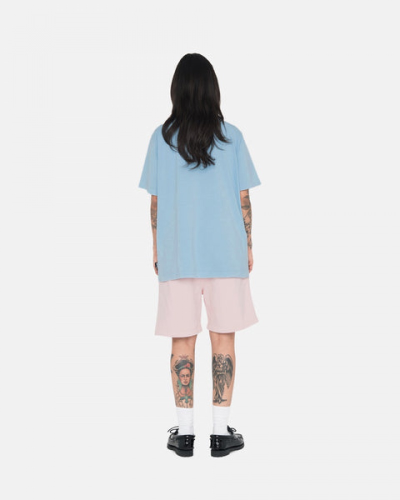 Stussy Overdyed Stock Logo Short Men Shorts Pink | WQP-2751