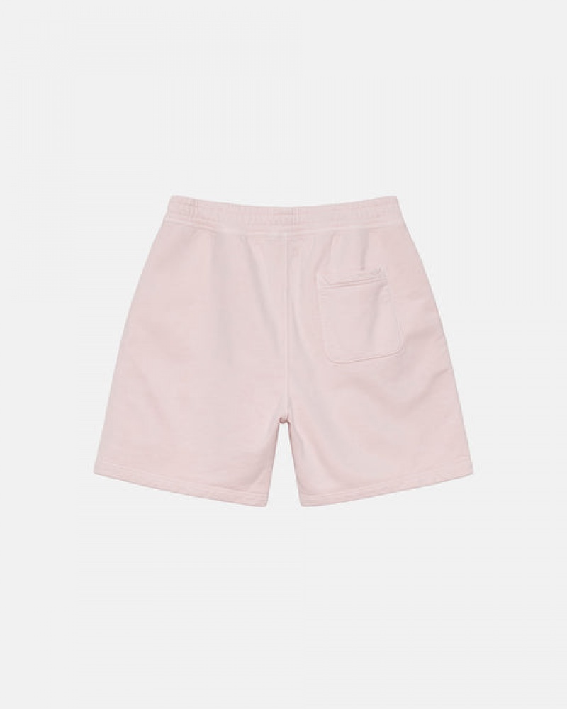 Stussy Overdyed Stock Logo Short Men Shorts Pink | WQP-2751