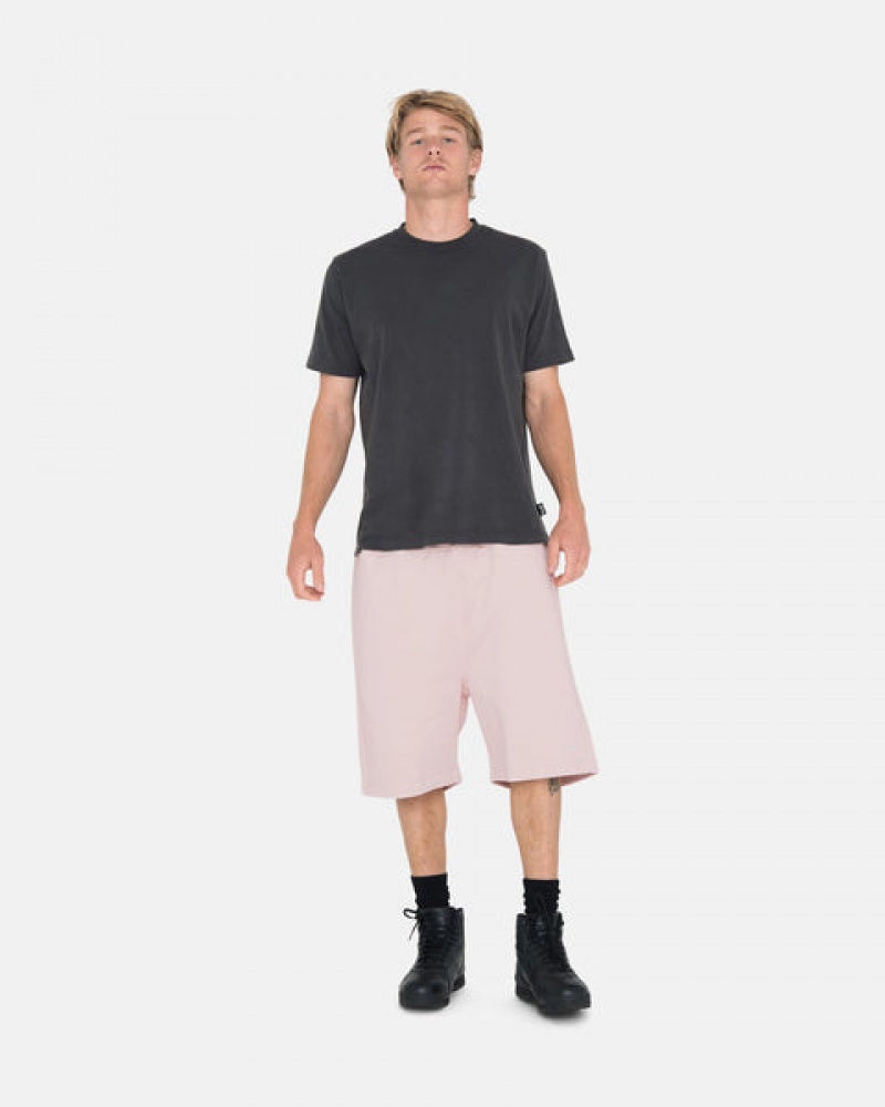 Stussy Overdyed Stock Logo Short Men Shorts Pink | WQP-2751