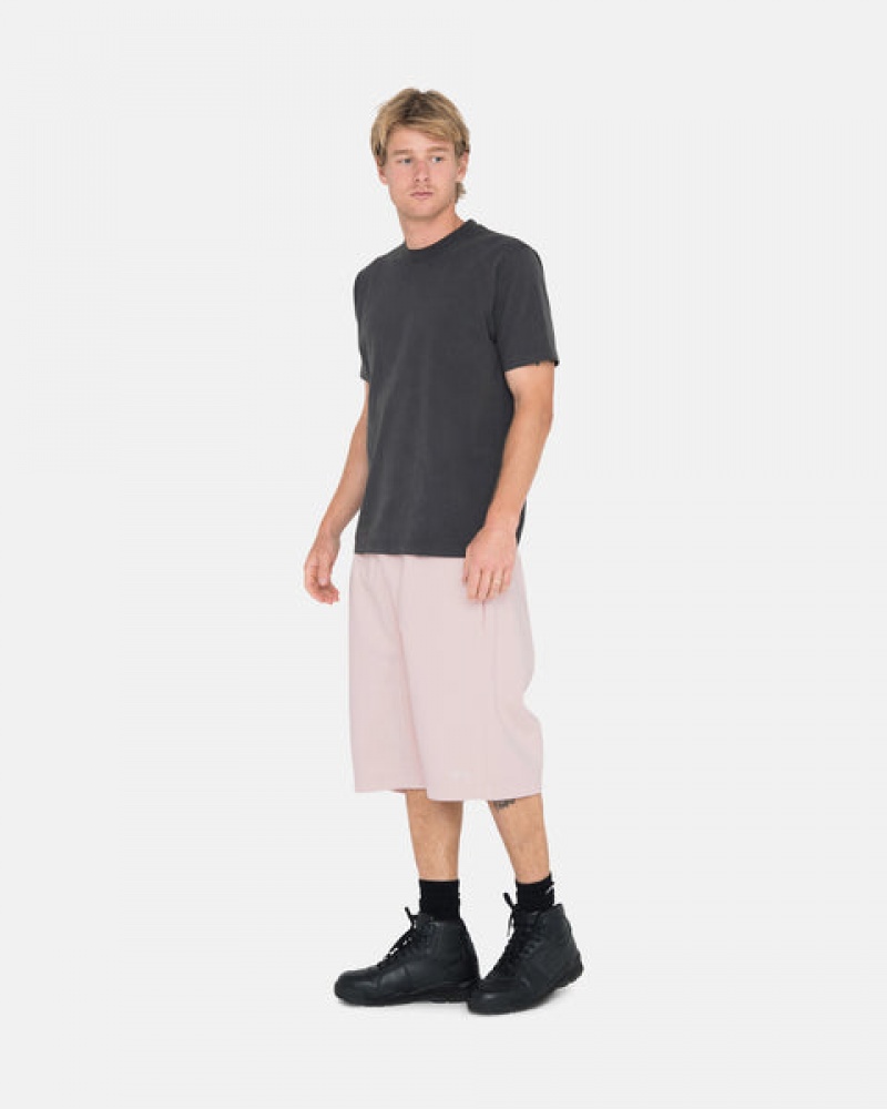 Stussy Overdyed Stock Logo Short Men Shorts Pink | WQP-2751