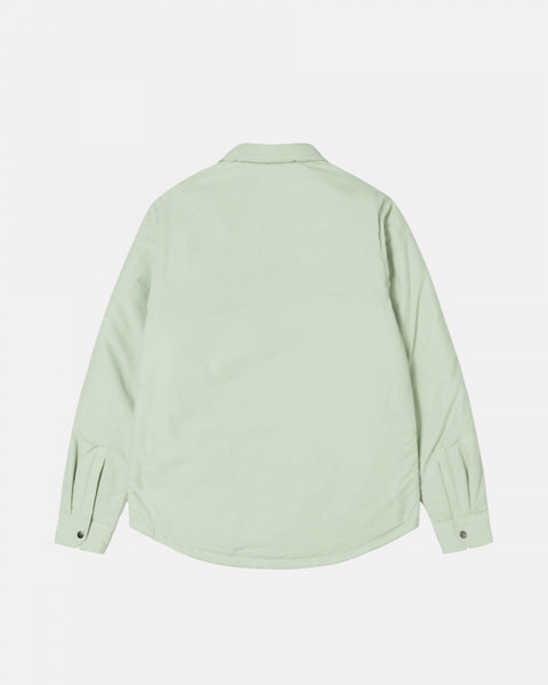 Stussy Padded Tech Over Shirt Men Shirt Jackets Green | OZK-4606