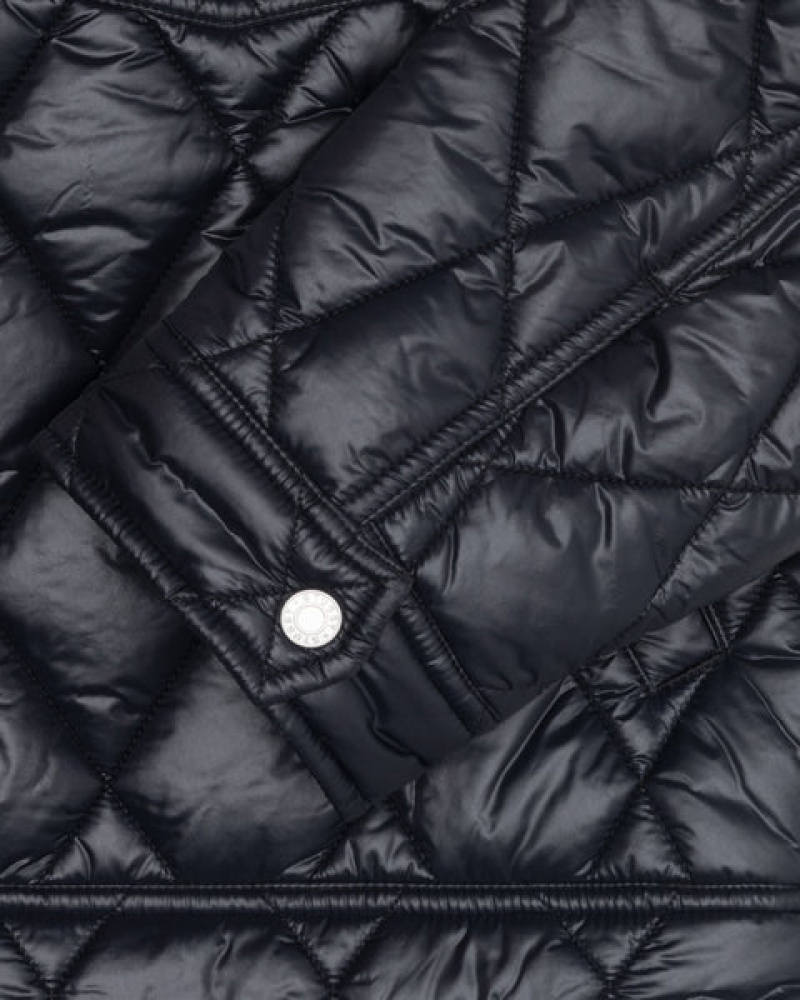 Stussy Ranch Jacket Quilted Nylon Men Jackets Black | PKQ-5880