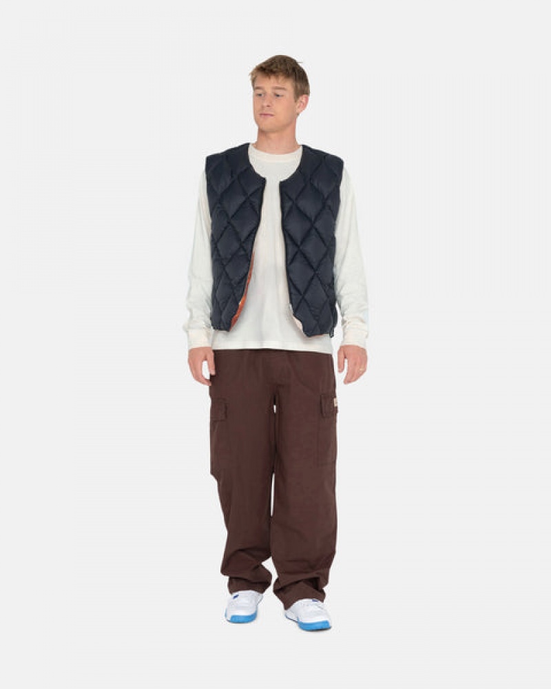 Stussy Ripstop Cargo Beach Pant Men Pants Brown | TKX-0222