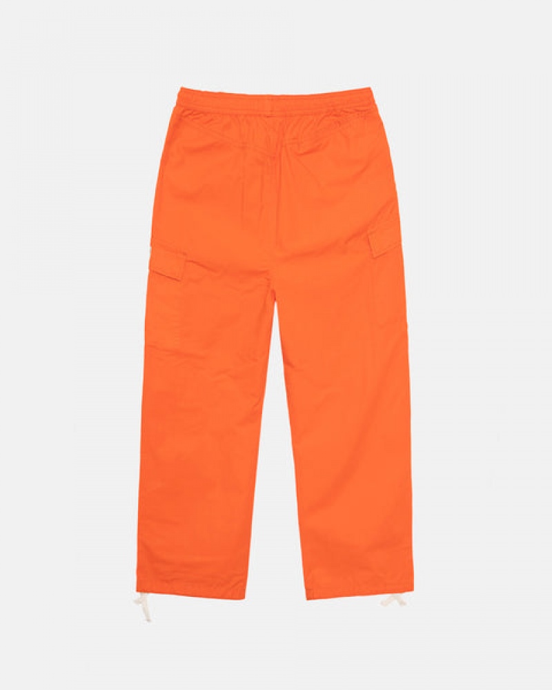 Stussy Ripstop Cargo Beach Pant Men Pants Orange | DSX-9190