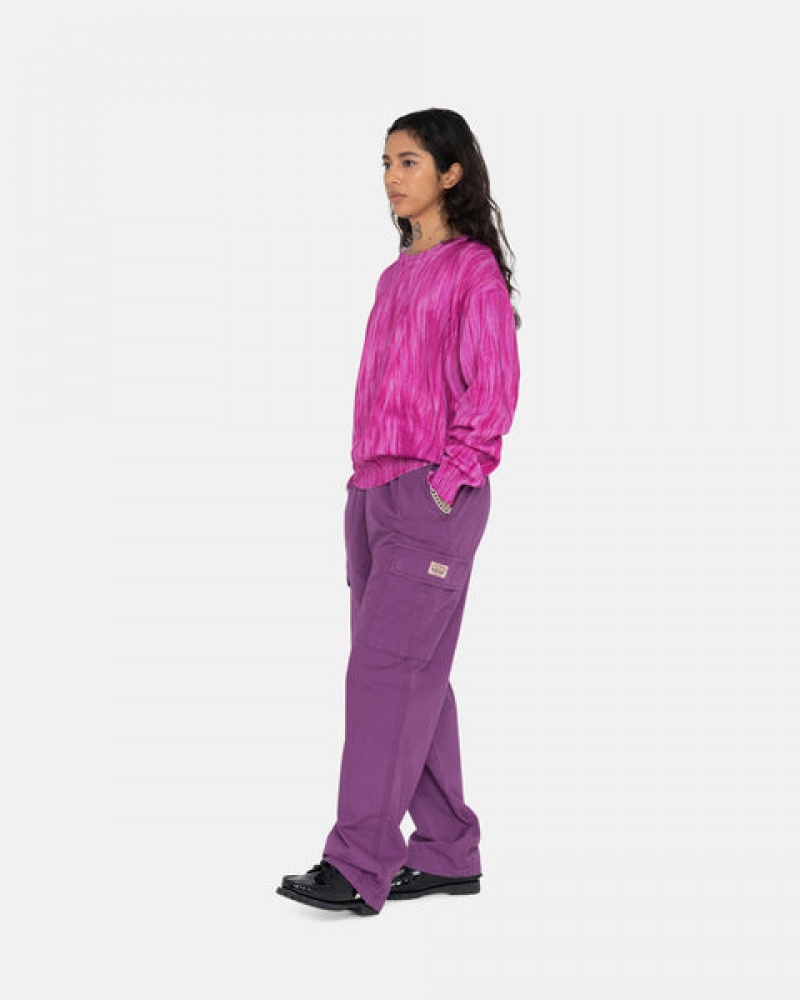 Stussy Ripstop Cargo Beach Pant Men Pants Purple | NJC-0714