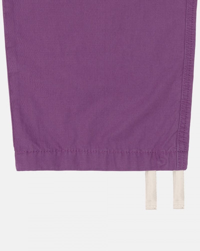 Stussy Ripstop Cargo Beach Pant Men Pants Purple | NJC-0714