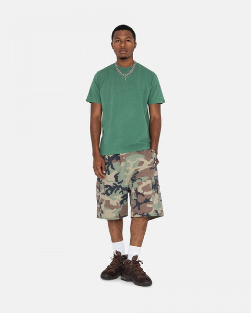 Stussy Ripstop Cargo Beach Short Men Shorts Camo | IKW-9906