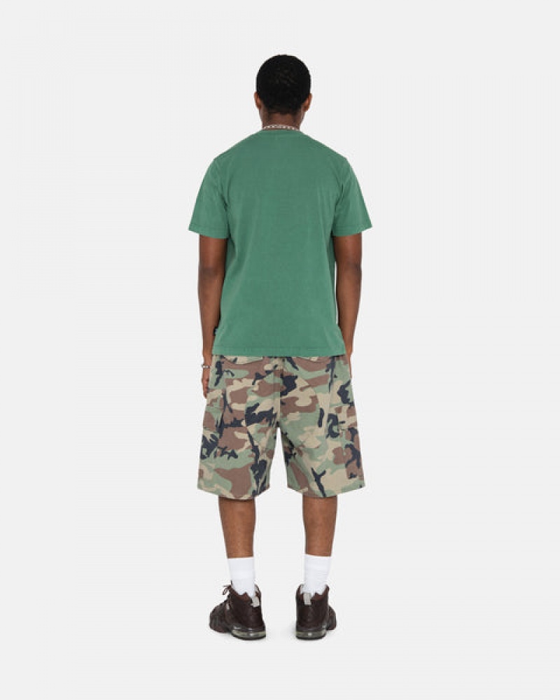 Stussy Ripstop Cargo Beach Short Men Shorts Camo | IKW-9906