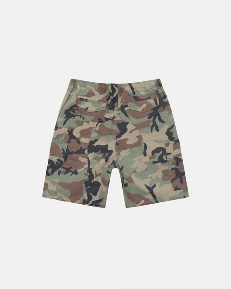 Stussy Ripstop Cargo Beach Short Men Shorts Camo | IKW-9906