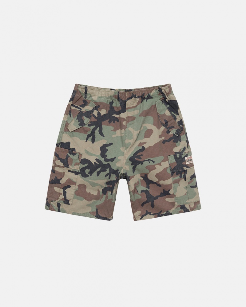 Stussy Ripstop Cargo Beach Short Men Shorts Camo | IKW-9906