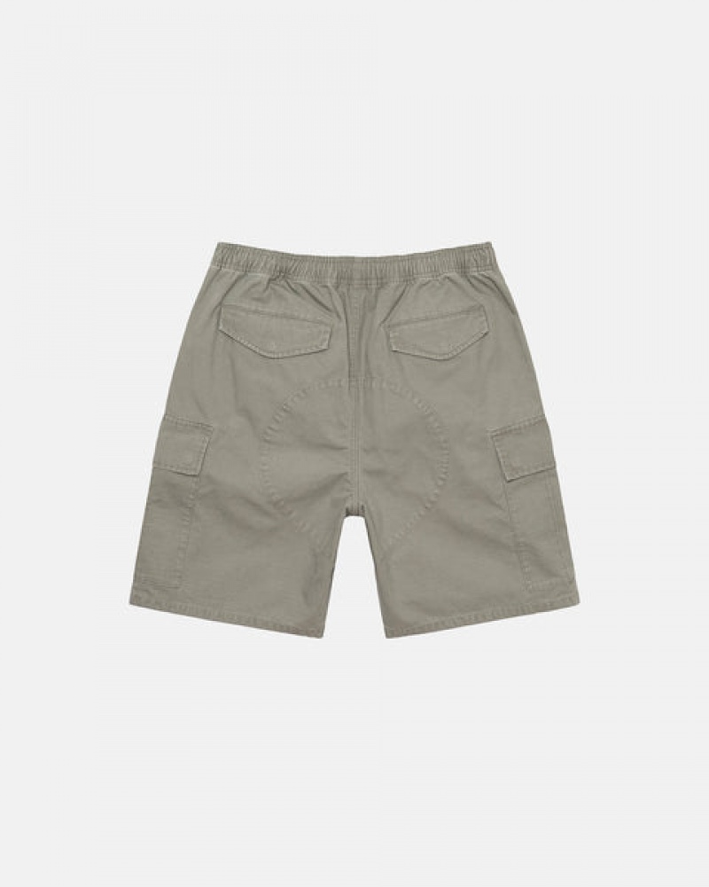 Stussy Ripstop Cargo Beach Short Men Shorts Olive | VHD-0649