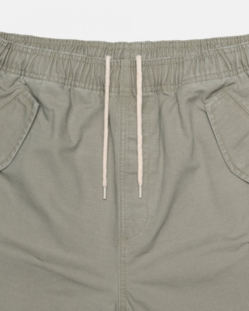 Stussy Ripstop Cargo Beach Short Men Shorts Olive | VHD-0649