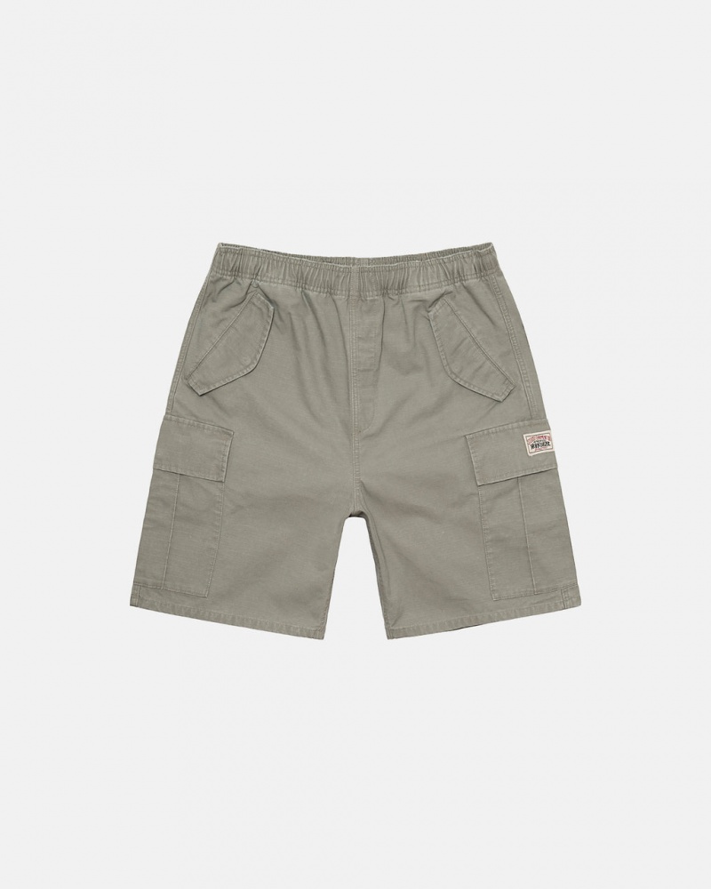 Stussy Ripstop Cargo Beach Short Men Shorts Olive | VHD-0649