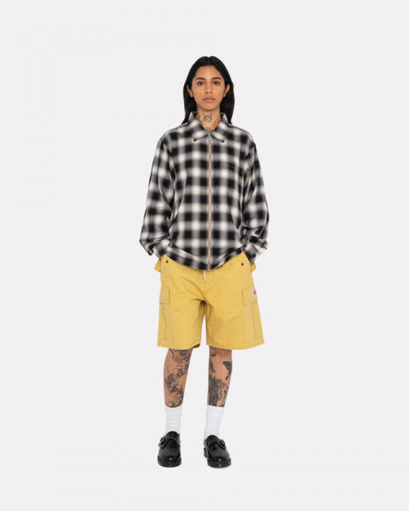 Stussy Ripstop Cargo Beach Short Men Shorts Yellow | ULO-2018