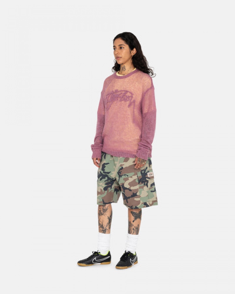 Stussy Ripstop Cargo Beach Short Women Shorts Camo | CZM-6291