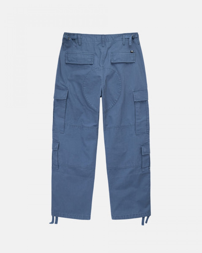 Stussy Ripstop Surplus Cargo Men Pants Blue | VQH-5668