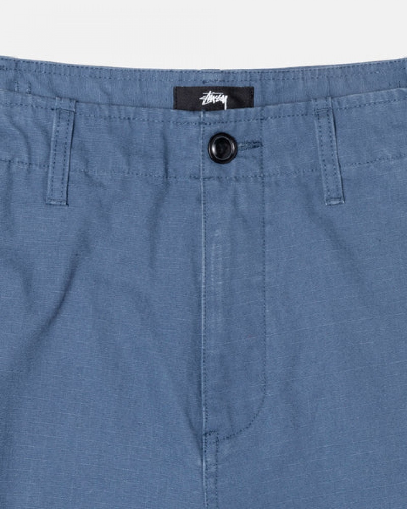 Stussy Ripstop Surplus Cargo Men Pants Blue | VQH-5668