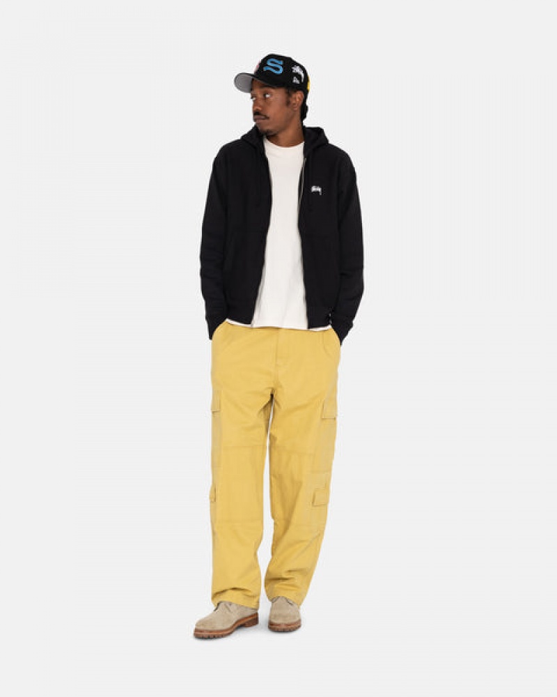 Stussy Ripstop Surplus Cargo Men Pants Yellow | EMI-9464