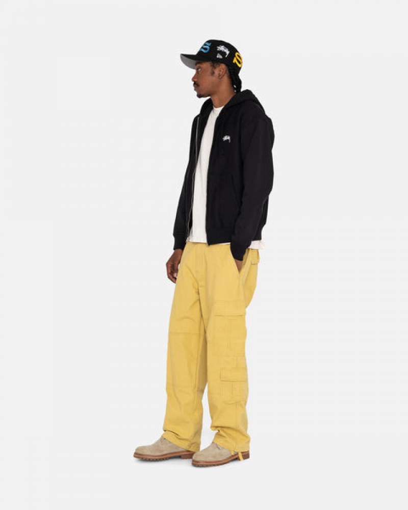 Stussy Ripstop Surplus Cargo Men Pants Yellow | EMI-9464