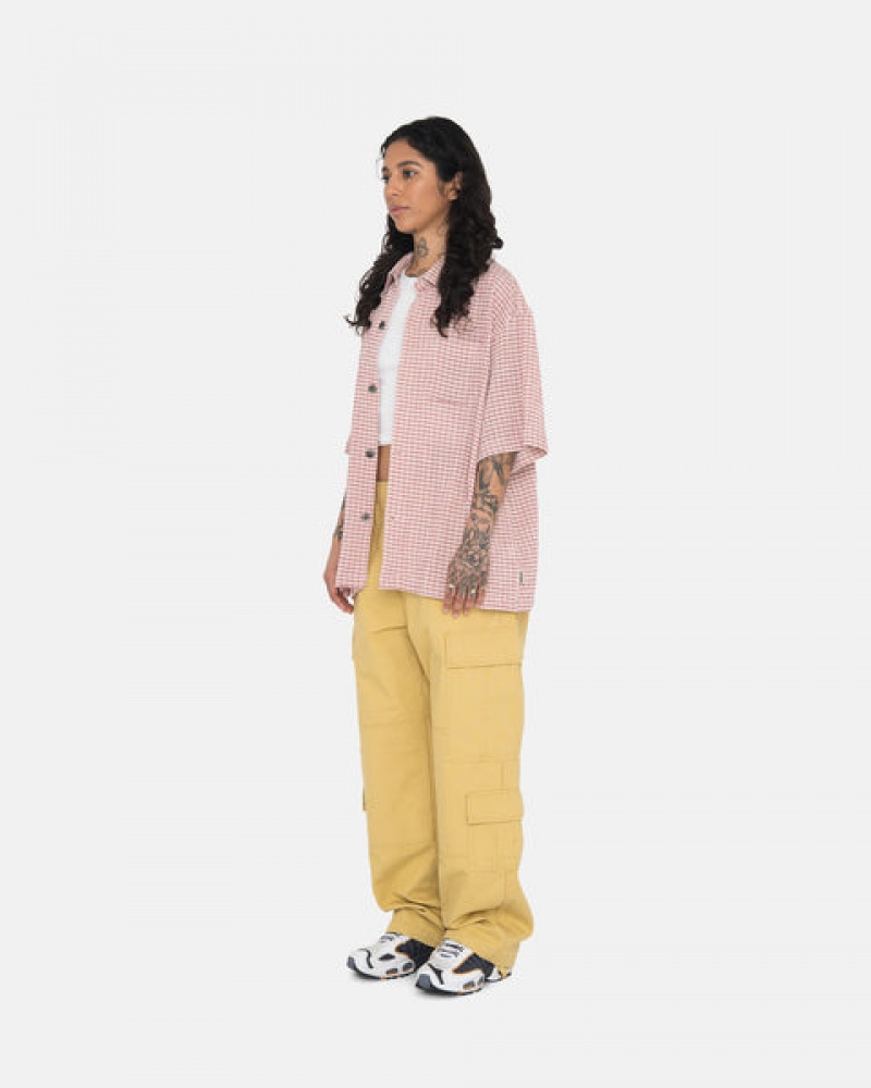 Stussy Ripstop Surplus Cargo Men Pants Yellow | EMI-9464